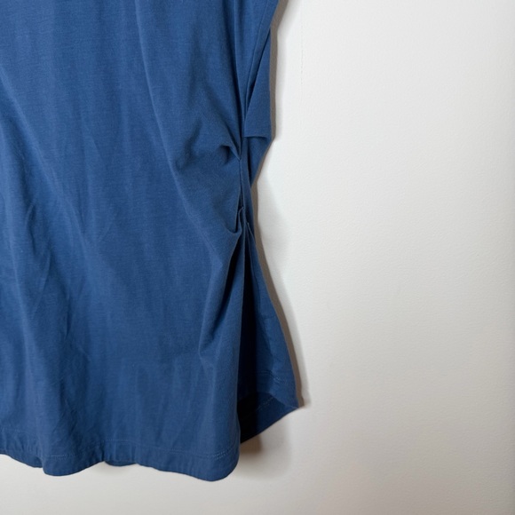 Athleta Deep Blue V-Neck Soft Lightweight Tee - Picture 8 of 12